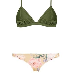 Triangl Coco Floral Affair Bikini Set. Top size small bottoms size large